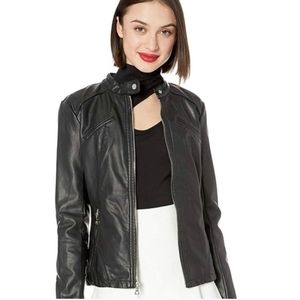 GUESS FAUX LEATHER JACKET